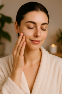 A young woman with radiant skin, symbolizing the benefits of natural collagen enhancement.